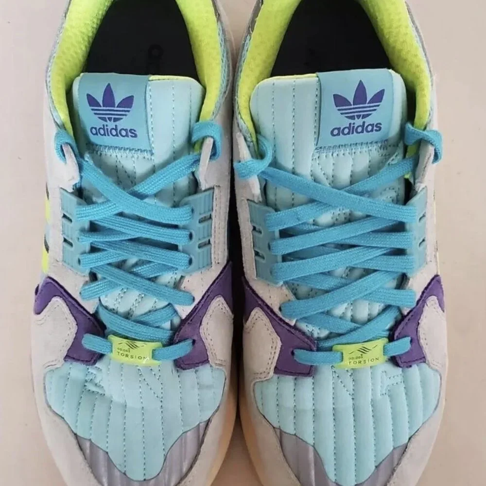 Adidas Originals ZX Torsion Clear Aqua Men Shoes 10 - Picture 2 of 4